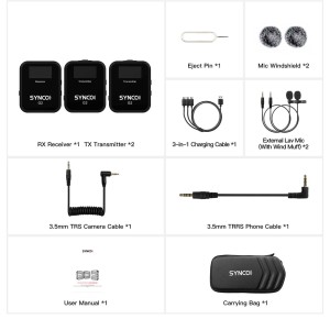میکروفون یقه ای بی سیم سینکو مدل G2.A2